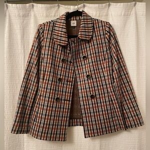 Cabi Womens Size S Plaid Jacket Blazer #4118